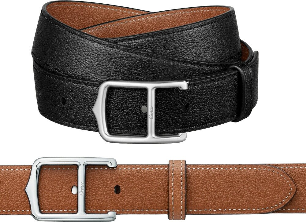 楽天市場】Cartier カルティエメンズ リバーシブルレザーベルト型押し