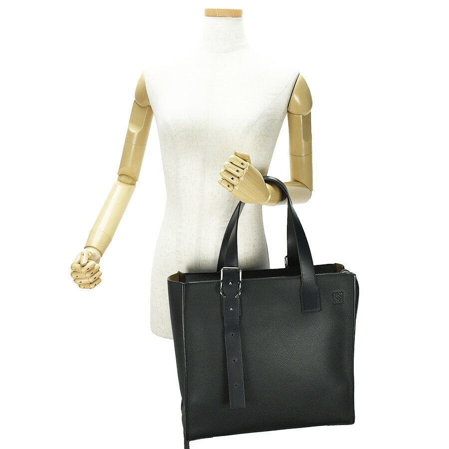 楽天市場】ロエベ LOEWE バックルジッパー トート B692K99X02 黒