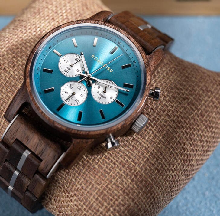 楽天市場】木製腕時計 ウッドウォッチ メンズ 40代 50代 クロノグラフ