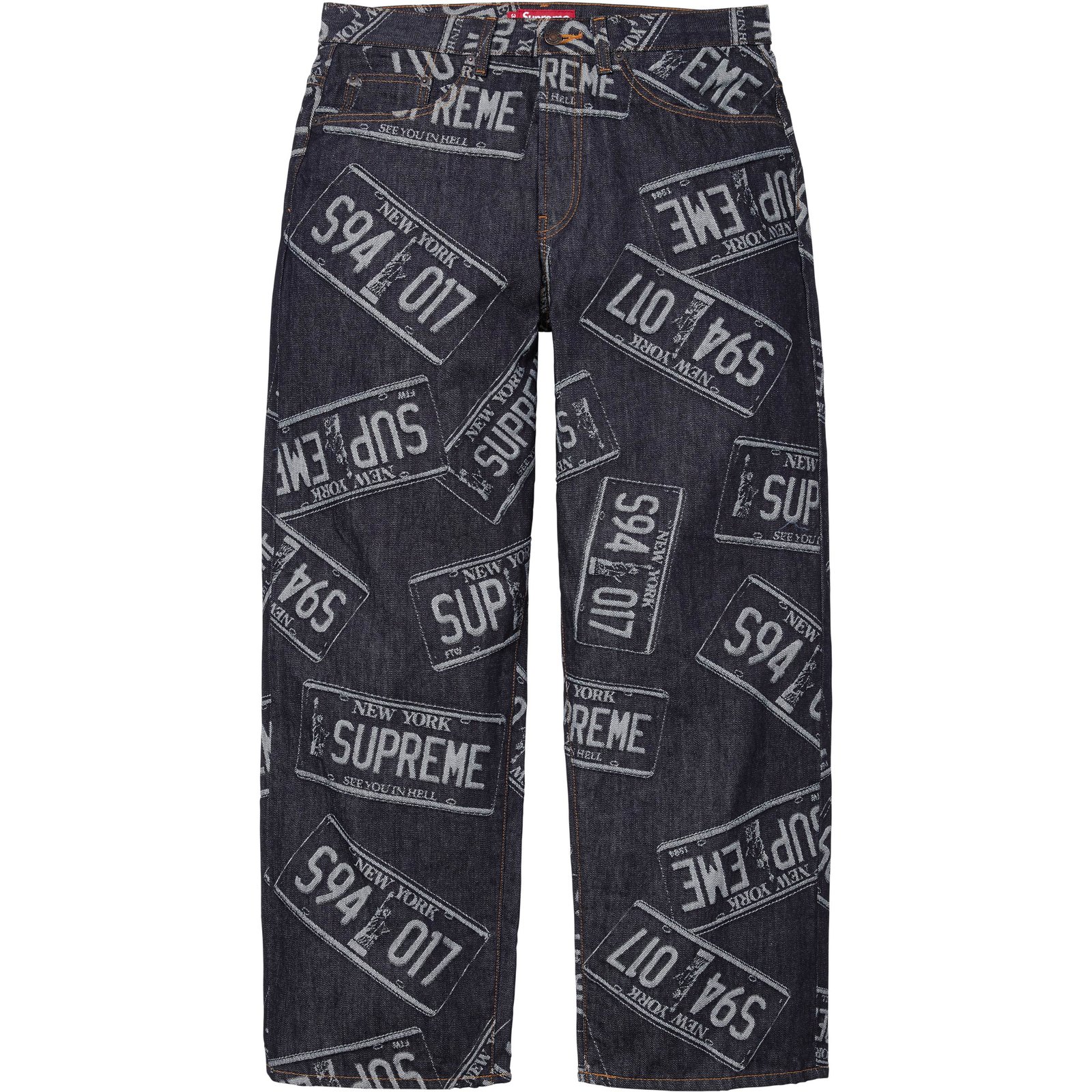License Plate Baggy Jean - Shop - Supreme