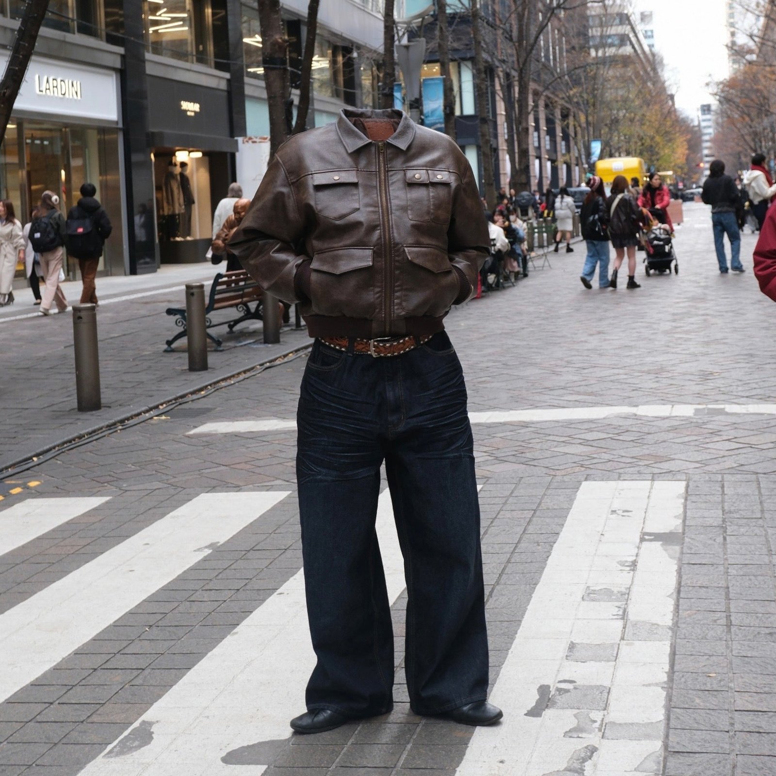 Vintage style Multi-Pocket Leather Jacket – BELVET