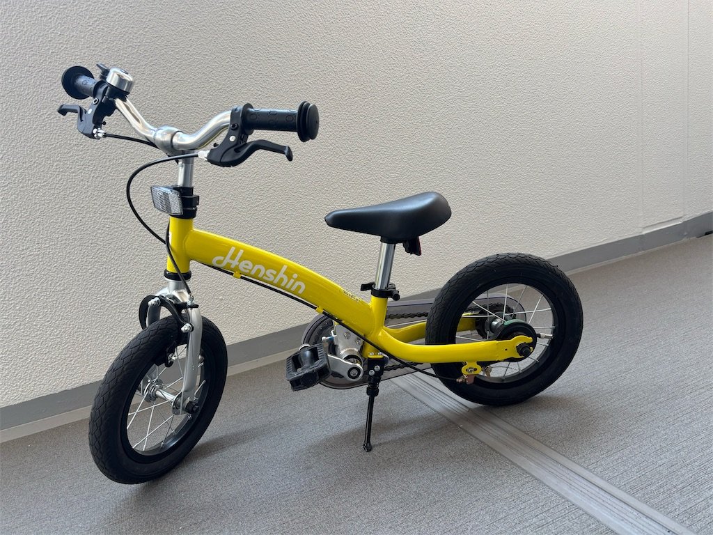 3歳半・4歳すぐ乗れてしまう「へんしんバイク2」が初自転車に
