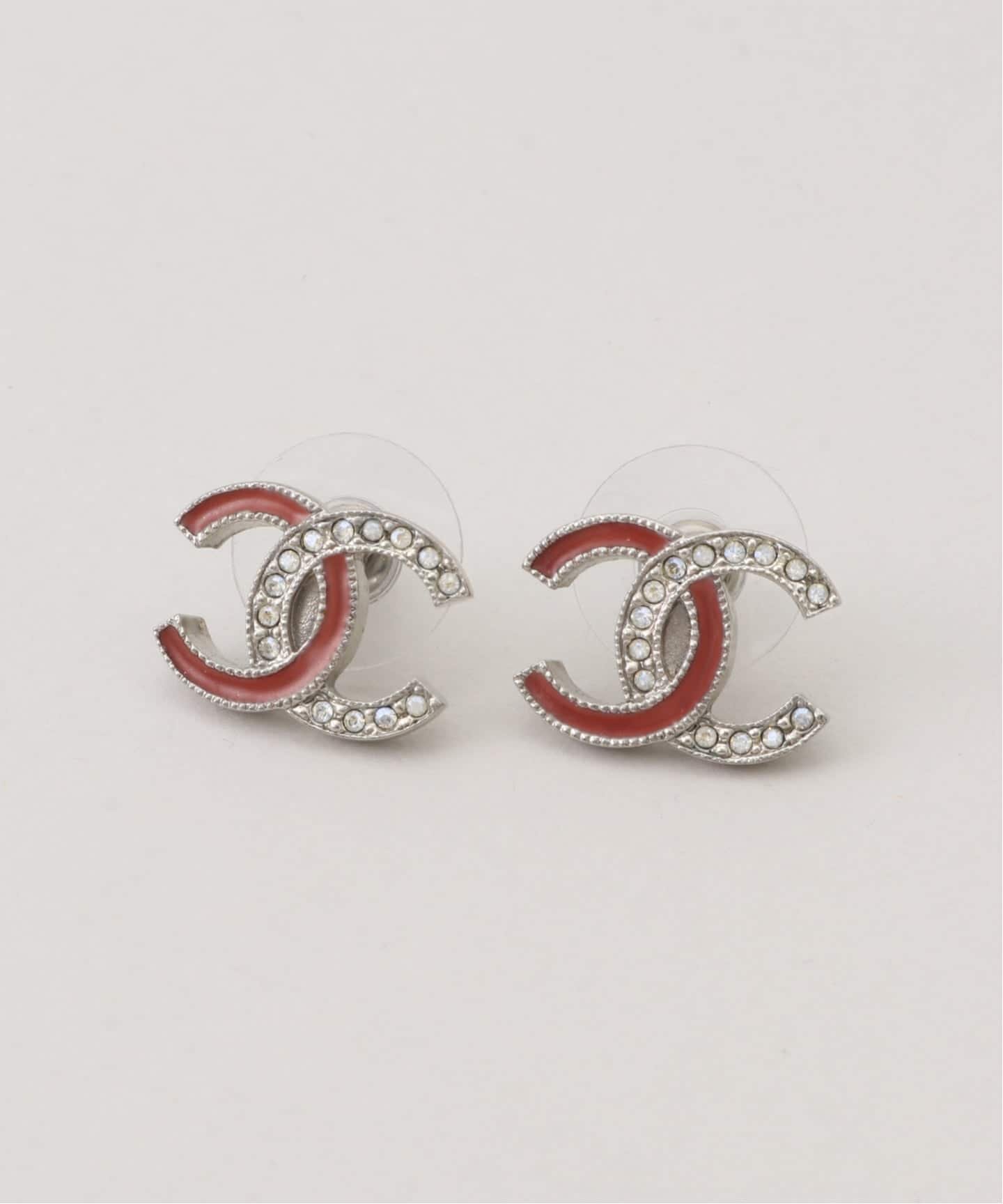 CHANEL/シャネル】pierce rs logo bi-color(両耳)（ピアス（両耳用
