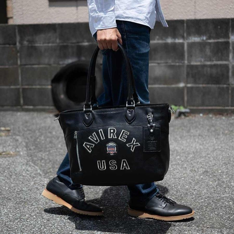 AVIREX（アヴィレックス） アビレックス トートバッグ 本革 2WAY TOTE