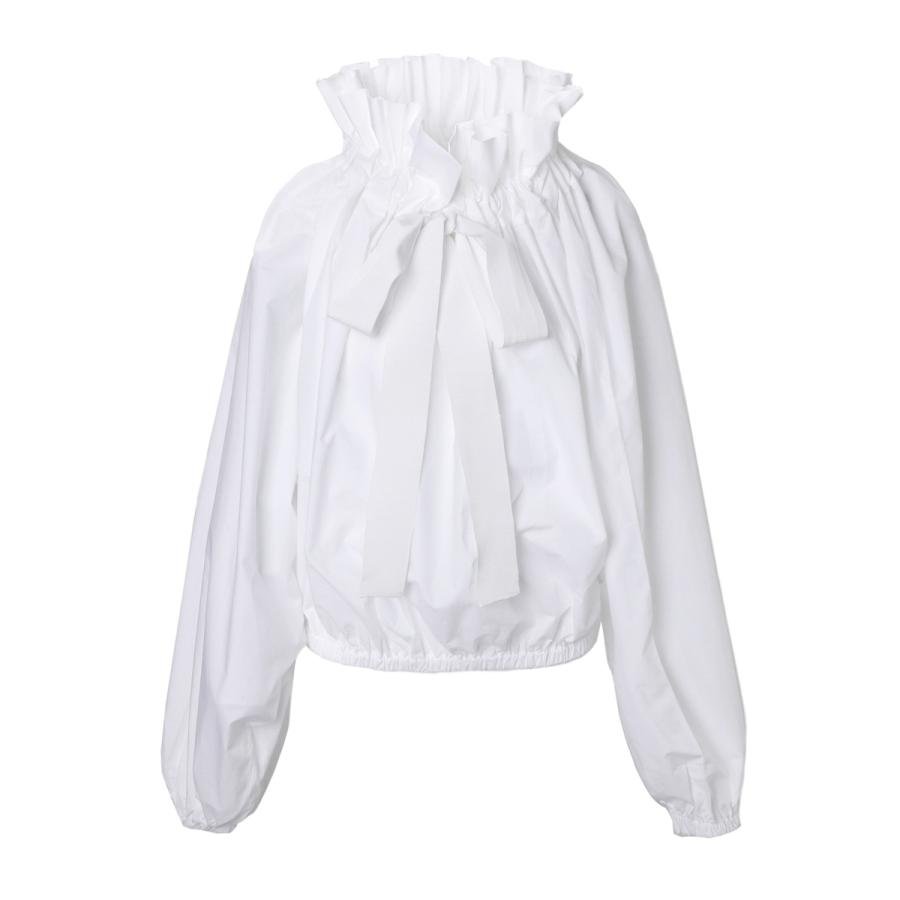 PATOU（パトゥ） ブラウス GG LONG SLEEVES TOP ホワイト レディース