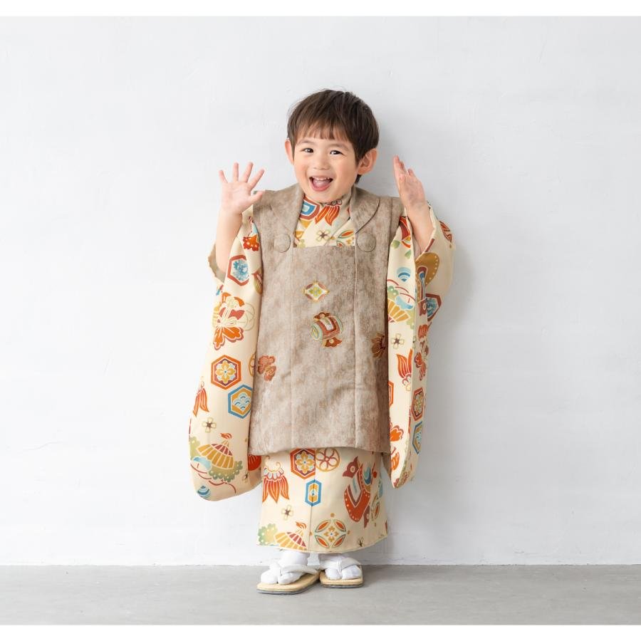 SOUBIEN（創美苑） レンタル 七五三 着物 3歳 男の子 フルセット