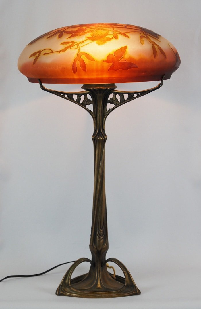 エミール・ガレ 「蝶と楓文ランプ」 | | アトリエ・ブランカ