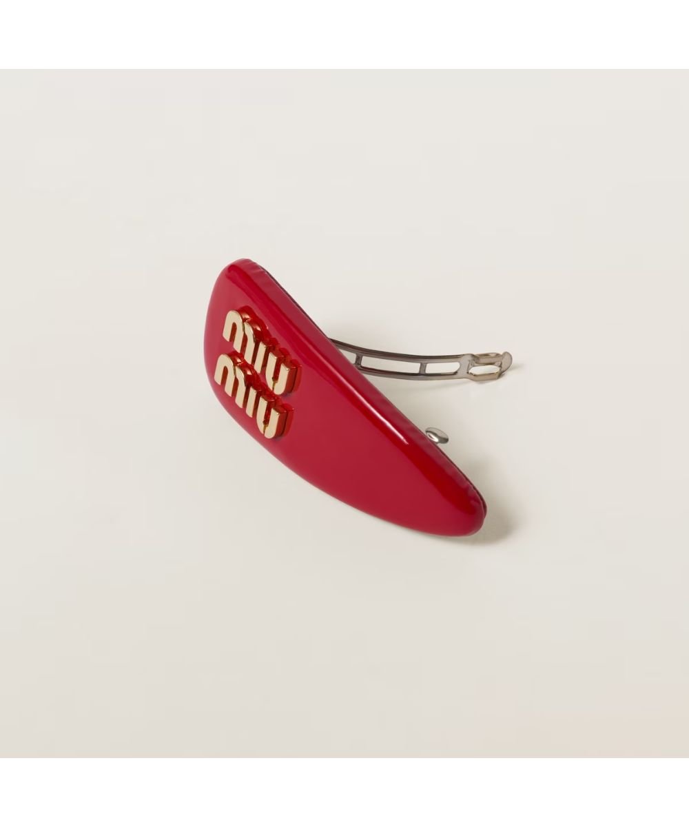 MIU MIU/ミュウミュウ通販 | パテントレザー ヘアクリップ【送料無料