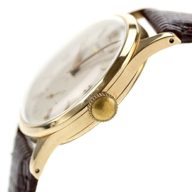 中古 美品 ロンジン LONGINES 金無垢 手巻き時計 9Kソリッドゴールド