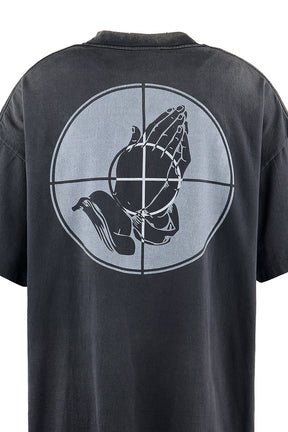 SAINT Mxxxxxx × FEAR OF GOD SS25 FG_SS TEE/SNT OF GOD / BLK - NUBIAN
