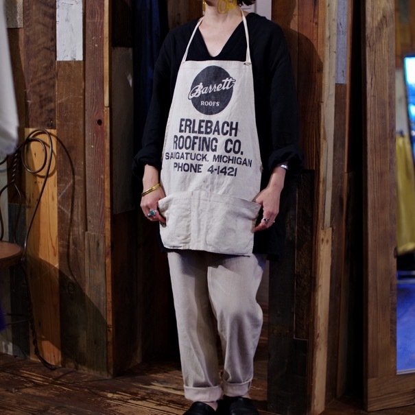 Vintage Work Apron / ヴィンテージ ワーク エプロン / アメリカ 雑貨