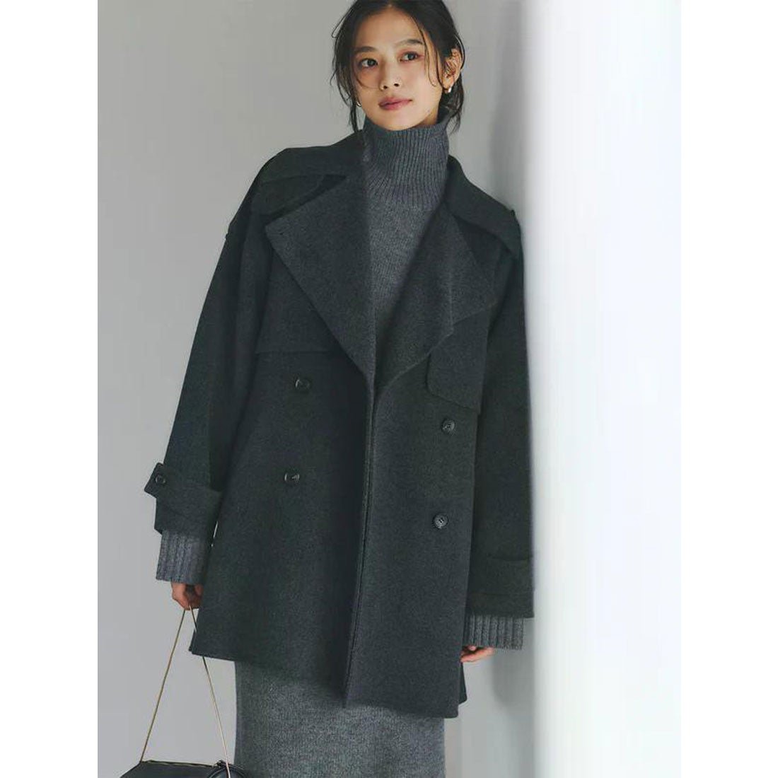 アニュアンス anuans HAMILTONウールカシミヤタートルネックプル