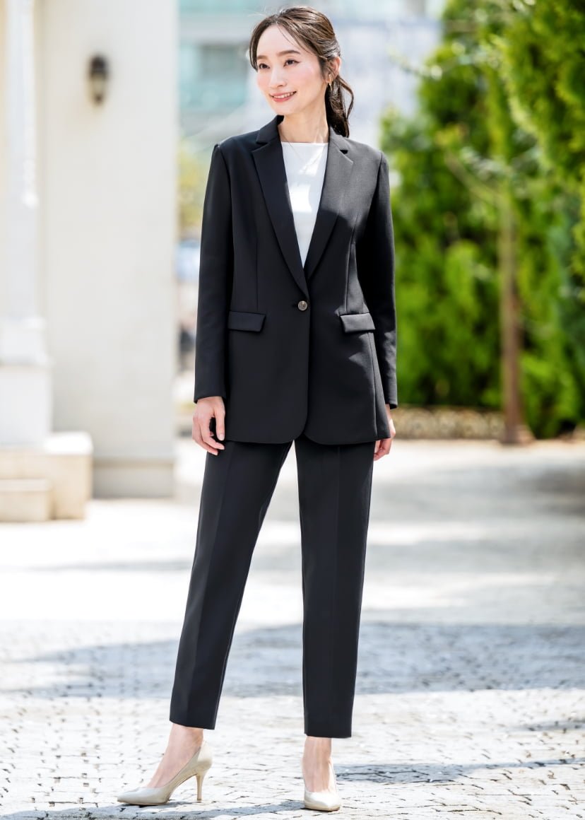スーツ レディース ストレッチ 洗える パンツスーツ ビジネススーツ