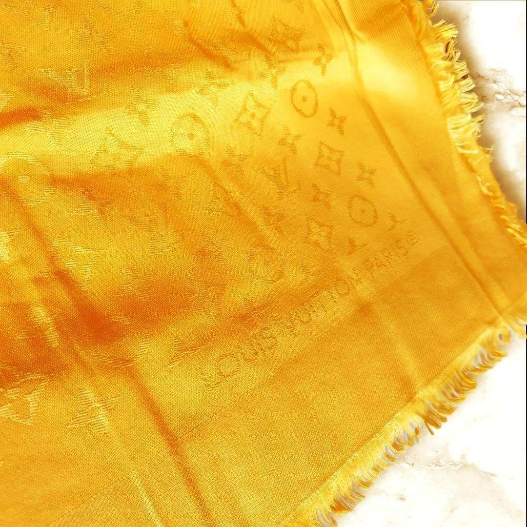 キラリ　【新品】ルイヴィトン　イエローモノグラムストール　大判 楽天市場】【アパレル】LOUIS VUITTON ルイ ヴィトン ショール