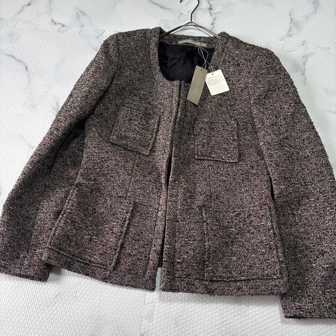 ✨未使用✨theory luxeセオリーリュクスJIHAN ノーカラージャケット SUMMER WHITE | Theory luxe[セオリーリュクス]公式通販サイト