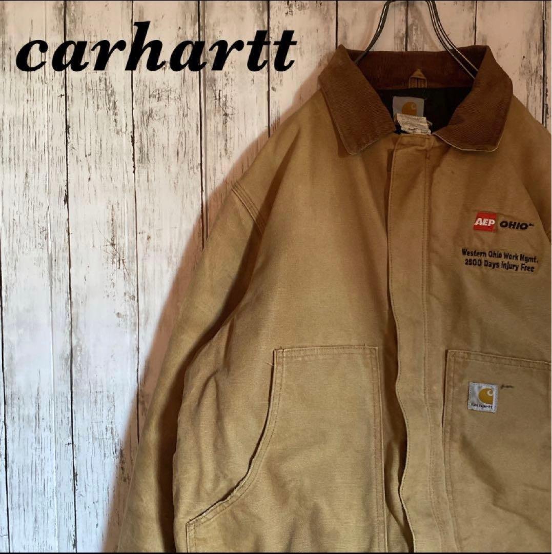 【海無し県】カーハート トラディショナルジャケット J02 ブラウン 44 中古・古着通販】CarHartt (カーハート) トラディショナルジャケット