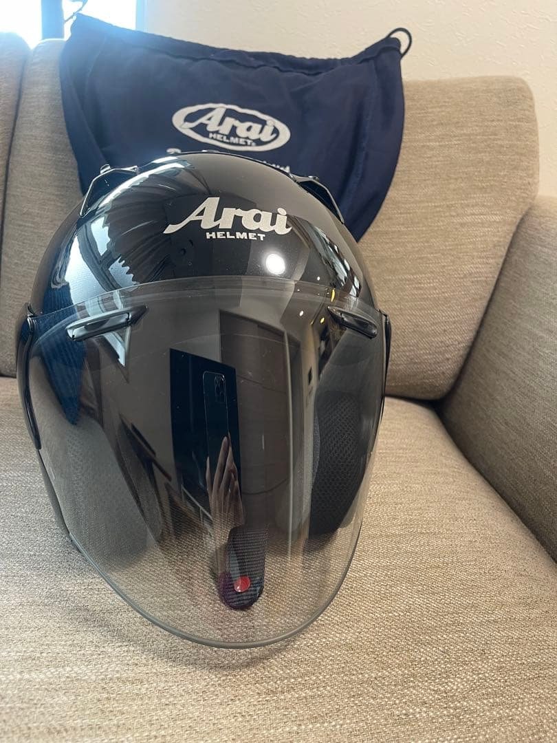【ほぼ未使用】Arai ヘルメット SZ-G 57,58cm ブラック SZ-G フラットブラック 61-62cm - バイク