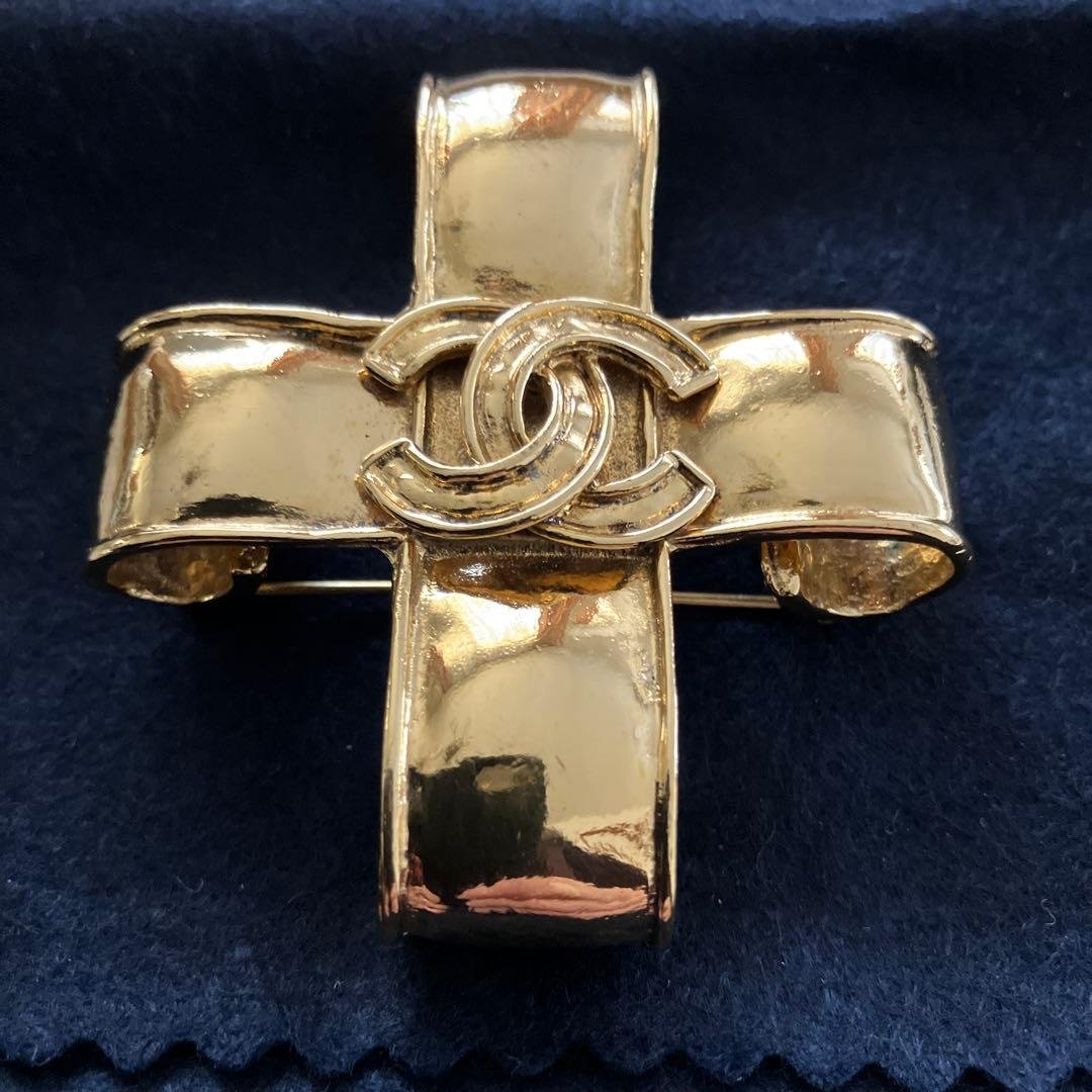 CHANEL ブローチ クロス ココマーク ヴィンテージ アクセサリー ゴールド 楽天市場】 シャネル【CHANEL】ヴィンテージ ブローチ ゴールド 金